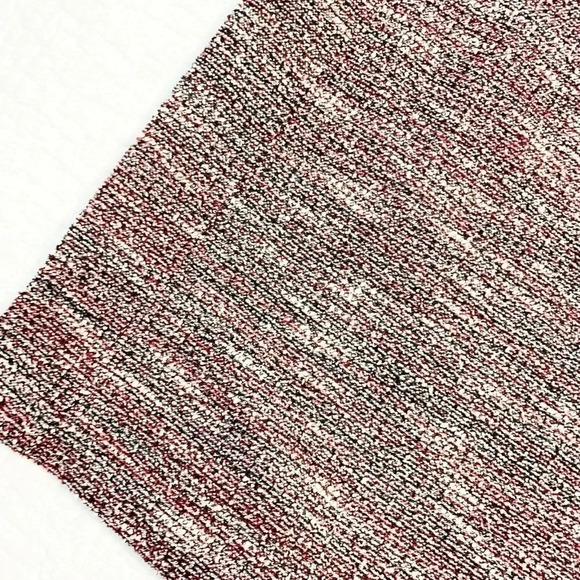 LOFT Red Shimmer Tweed Short Sleeve Shift Dress - Picture 4 of 5